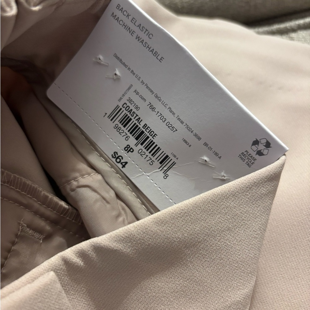 Women’s Liz Claiborne Charlotte Trouser pants - Beige Sz 8P NWT - Picture 4 of 8